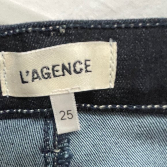 L'AGENCE, Monique Ultra High Rise Skinny Jeans, Color: TBD-Peach, Size 25W, NWOT - Picture 7 of 12